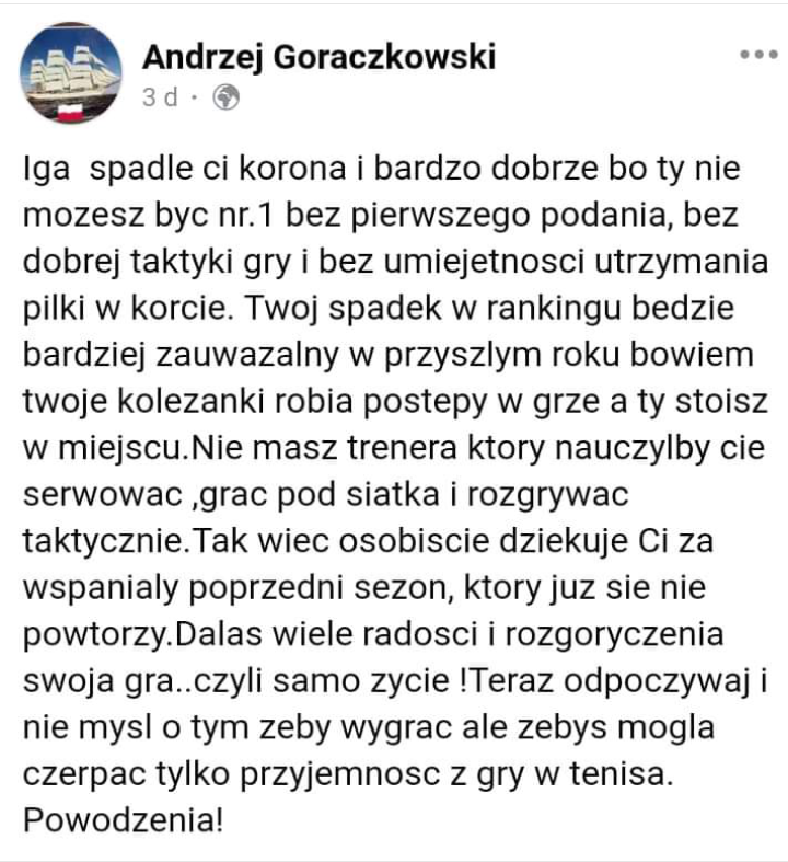 Read more about the article Dlaczego przegrywa Iga Świątek