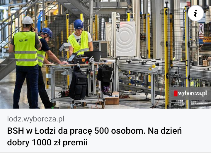 Read more about the article 500 nowych miejsc pracy w BSH