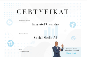 Czas szabatu, czas szkoleń.
Social Media Manager AI