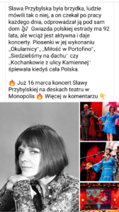 2024.03.16 Koncert Sławy Przybylskiej w MONOPOLIS.