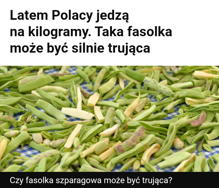 Read more about the article Jak przygotować fasolkę?