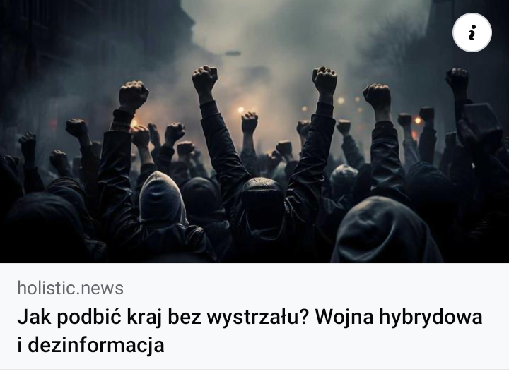 Read more about the article “Jak przejąć kraj bez jednego wystrzału”. Wojna hybrydowa.
