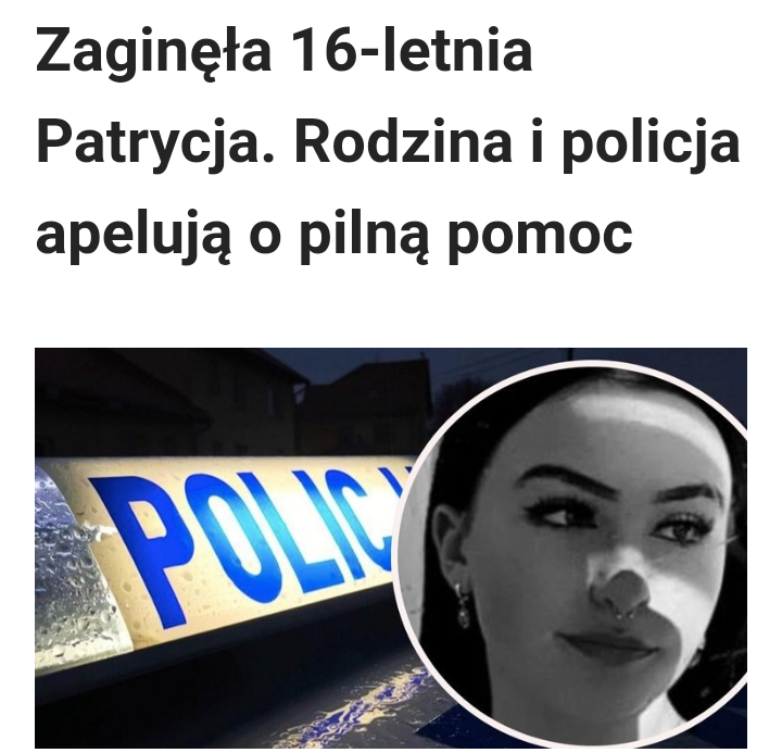 Read more about the article Policja poszukuje 16-latki