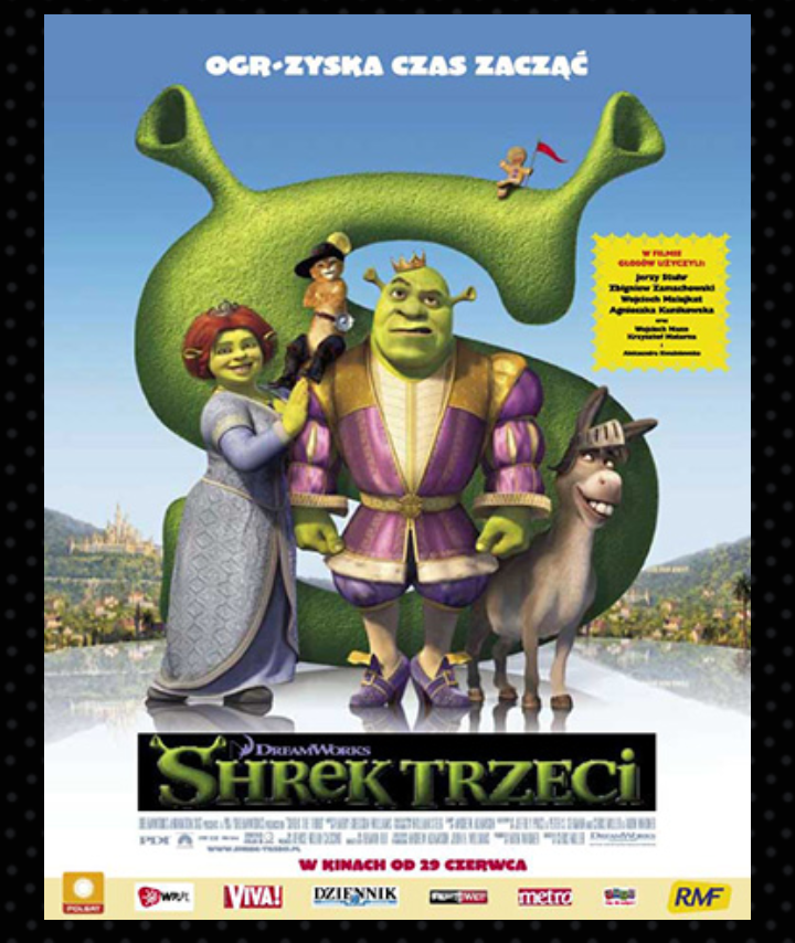 Read more about the article Dziś (2024.07.18 czwartek) na Połówce: 1) “Shrek trzeci” – Port Łódź 2) “Ziemia Obiecana” – Monopolis
