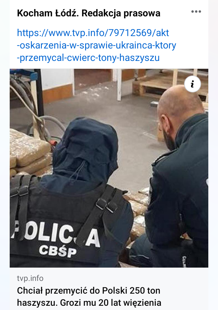 Read more about the article 20 lat dla Ukraińca za 250 kg haszyszu