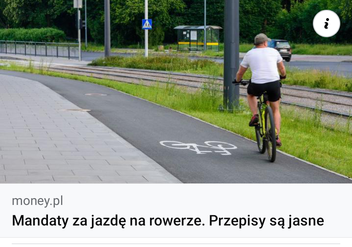 Read more about the article Mandaty za jazdę na rowerze