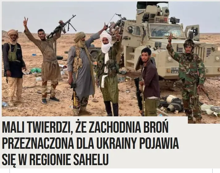 Read more about the article Zachodnia broń dla Ukrainy w rękach terrorystów z Sahela