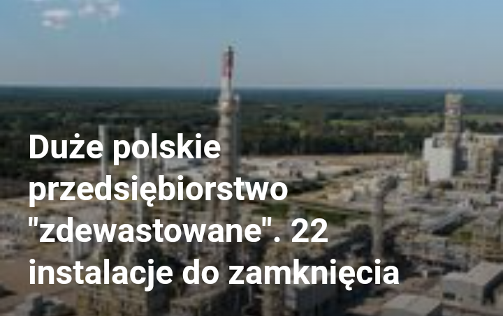 Read more about the article Grupa AZOTY zdewastowana. 22 instalacje do zamknięcia.