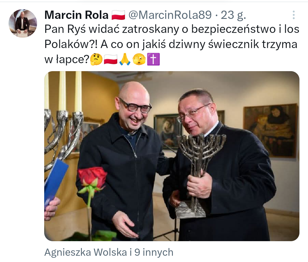 Read more about the article Nie samym szabasgojom pokroju Rysia Kościół żyje.
