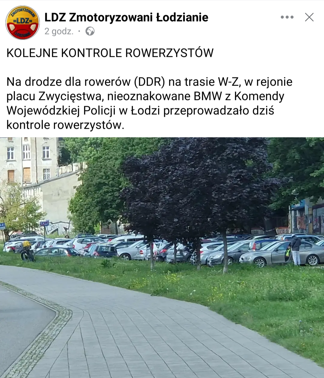 Read more about the article Policja kontroluje rowerzystów